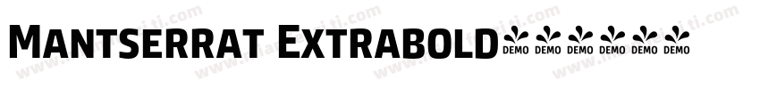 Mantserrat Extrabold字体转换